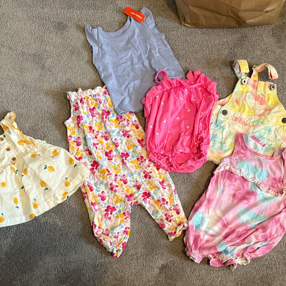 Colorful Baby Clothing Set 6-12m